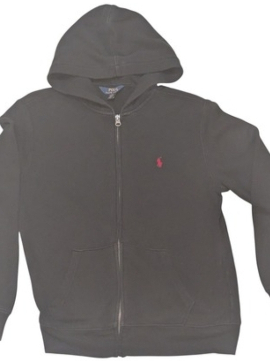 Polo Ralph Lauren Other - Polo by Ralph Lauren Black Kids Zip Hoodie with Red Pony
